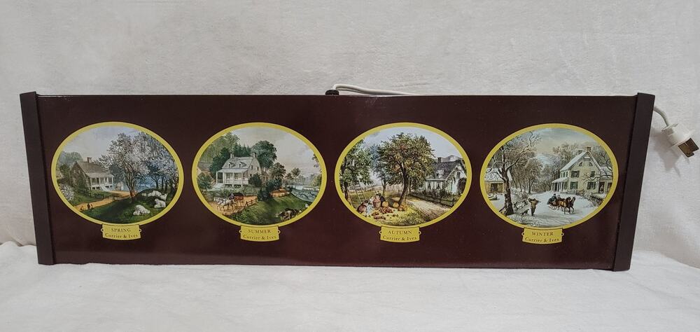 Currier & Ives 4 Seasons Hot Plate Electric Tray Heater Warming 25" X 7" Tested
